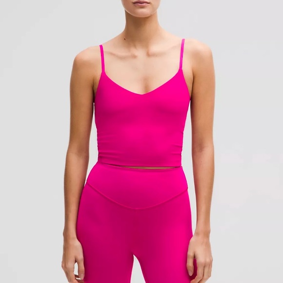 Lululemon Align Cropped Cami Tank Top A/B Ripened Raspberry NWT - Picture 2 of 5